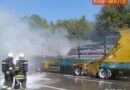 Oö: Lkw-Brand auf der A8 in Wels