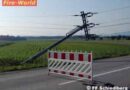 Oö: Mit Pkw in Schiedlberg gegen Betonstrommasten geprallt