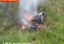 Oö: Motorrad ging bei Testfahrt in Flammen auf