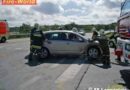 Nö: Verkehrsunfall mit eingeklemmter Person auf der B218