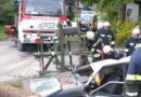 Nö: Brand und Unfall mit Menschenrettung bei UA-Übung