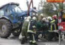 Bgld: Paketdiensttransporter bei Pöttsching gegen Traktor geprallt
