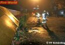 Oö: Unruhige Nacht -> 500m lange Ölspur & Verkehrsunfall