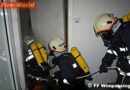 Nö: Brandübung in Wimpassinger Hochhaus