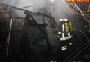 D: Gartenlaube in Hattingen in Vollbrand