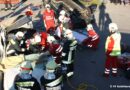 Tirol: Einsatzübung FF Schlitters mit RK und Beteiligung der Bevölkerung