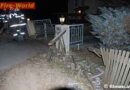 Stmk: Pkw rast auf der L114 in Gartenzaun