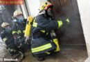Oö: Kleinlöschgeräteeinsatz bei AS-Übung in Marchtrenker Abbruchhaus