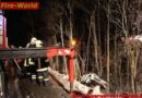 Nö: Pkw stürzt nach der Donaubrücke über eine Böschung