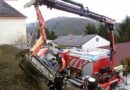 Bgld: Bagger kippte bei Bergfahrt nach hinten um