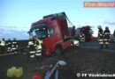 Oö: Bergungseinsatz nach Lkw-Unfall in Gampern
