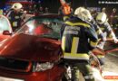 Oö: Eingeklemmte Person nach Unfall auf B 38 bei Berg bei Rohrbach