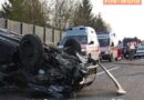 Stmk: Pkw auf S6 bei Langenwang gegen Lärmwand und überschlagen