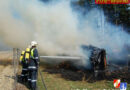 Bgld: Holzstoßbrand in Pinkafeld
