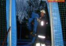 Nö: Trampolinabdeckung in St. Peter/Au Feuer gefangen
