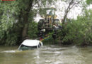 Stmk: Pkw in Apfelberg in Hochwasser führender Mur gelandet