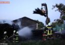 Nö: Brand eines Holzlagers in Stratzing