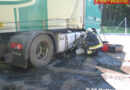 Bgld: Lkw-Bergung nach Unfall in Mattersburg