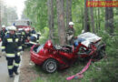 Nö: Pkw prallt in Ternitz gegen Baum -> Lenker eingeklemmt