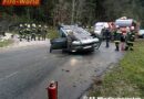 Oö: Pkw kommt von der A9 ab und stürzt auf eine Gemeindestraße