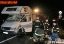 Oö: Zwei Personen mit Wohnmobil verunglückt