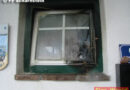 Oö: Am Fenster stehende Laterne fing Feuer (Scharnstein)