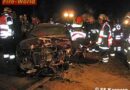 Oö: Eine eingeklemmte Person nach Unfall auf der B1