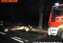 Nö: Pkw streift eine Garage und kracht in einen Gartenzaun