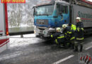 Oö: Lkw-Pkw-Unfall auf B 127 bei Puchenau