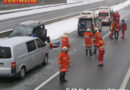 Oö: Kleinbusüberschlag auf der A1 -> 8 Verletzte