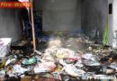 Nö: Papiercontainer in Müllraum in Brand geraten