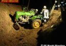 Nö: Historischer Traktor verunfallt im Wald
