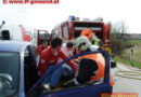 Nö: Eingeschlossene Person nach Unfall, Kfz mehrere Hundert Meter getrennt