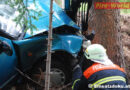 Nö: Hochegg (Bez. Neunkirchen): Pkw gegen Baum fordert 2 Schwerverletzte