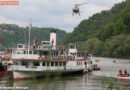 Oö: Feuerwehren beübten Schiffsnotfall auf der Donau