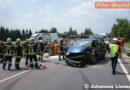 Oö: Pkw rammt Straßenmarkierungsfahrzeug -> 1 Schwerstverletzter