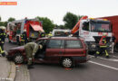 Oö: Verkehrsunfall mit eingeschlossener Person in Steyr