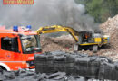 Deutschland: Brand eines Schaufelbaggers in Essen