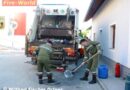 Oö: Dieseltreibstoff verunreinigte die Fahrbahn