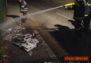 Stmk: Brand nach Brandstiftung->  Zeitungen gingen in Flammen auf