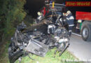 Nö: Pkw-Unfall auf der A2 -> 3 hydr. Bergegeräte zur Personenrettung