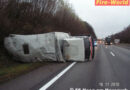Oö: Umgestürzter Lkw auf der A 8 bei Haag am Hausruck