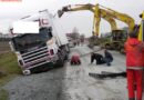 Bgld: Spektakuläre LKW – Bergung auf der L 116 in Mogersdorf