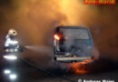 Stmk: Kleinbusbrand an Tankstelleneinfahrt in Stainz