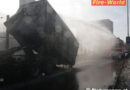 Oö: Lkw-Ladung fing auf der A7 in Linz Feuer