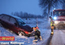 Oö: Winterwetter sorgt für Ausrutscher auf der B 129 in Alkoven