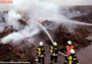 Nö: Brand eines Grünschnitthaufens in Guntramsdorf