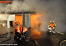 Deutschland: Großfeuer am Bauernhof in Jork-Lühe