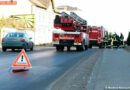 Nö: Werbetafel bei Einkaufzentrum in Brand geraten
