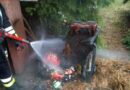 Nö: Nicht restlos abgekühlte Asche führte zu Brand in einem Müllbehälter